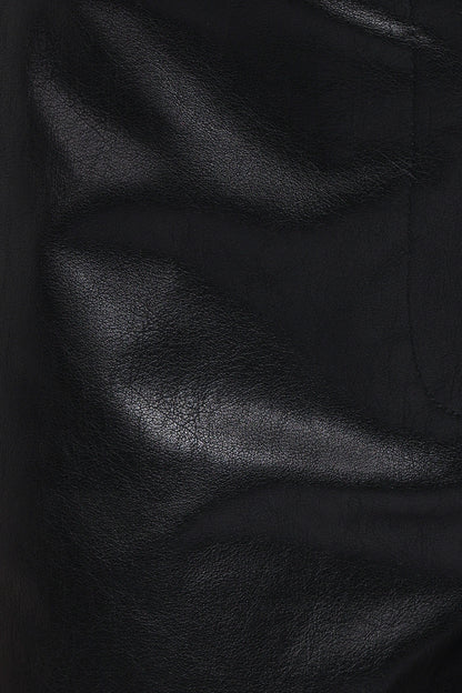 Fable Leather Shorts - Black