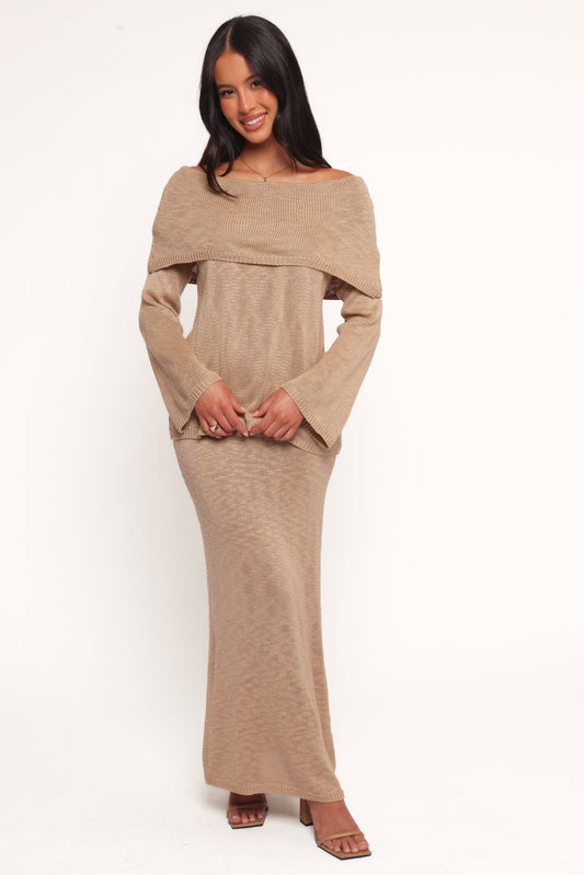 Indya Knit Skirt - Mocha