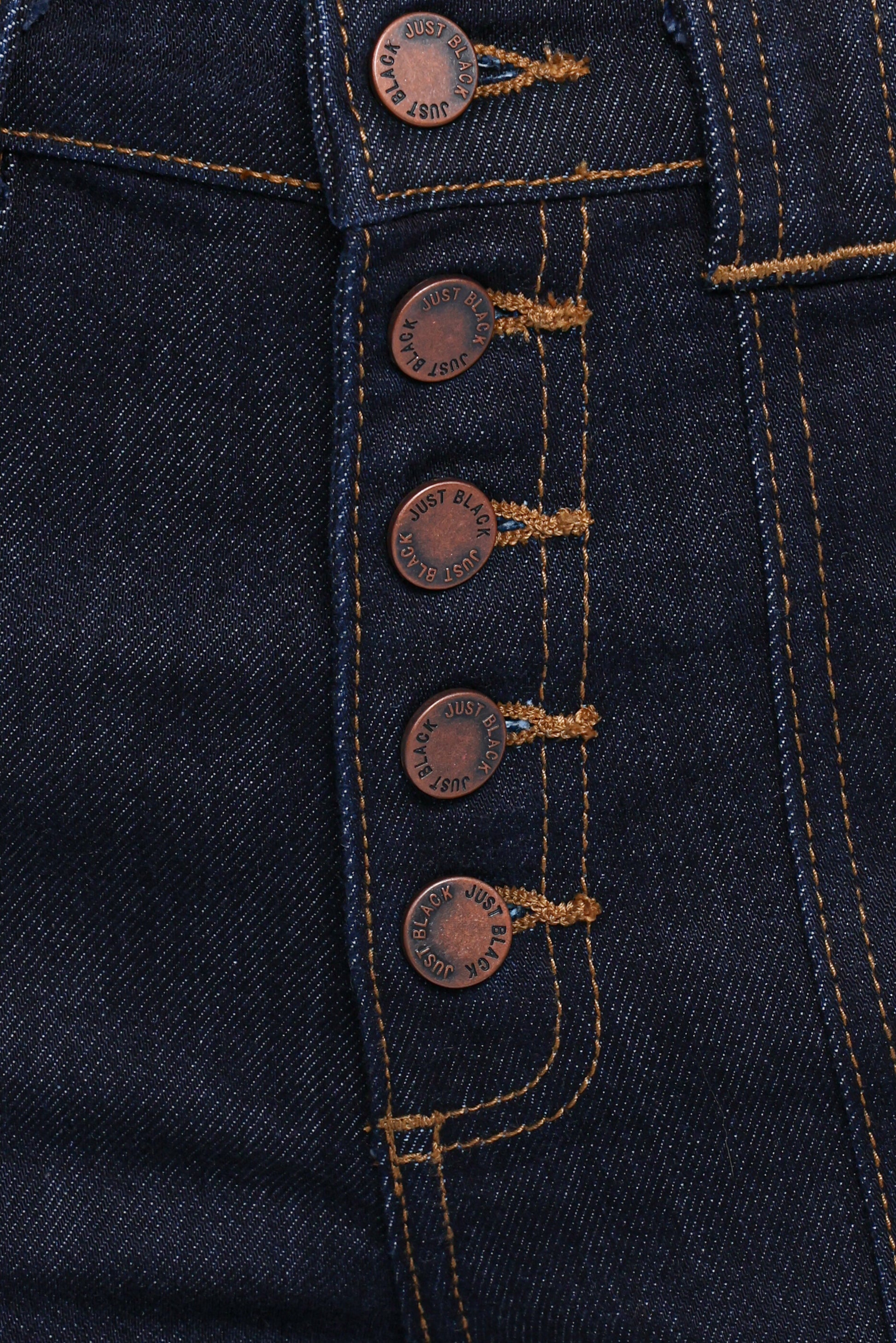 Jacinta Button Down Slim Wide Jean - Dark Wash