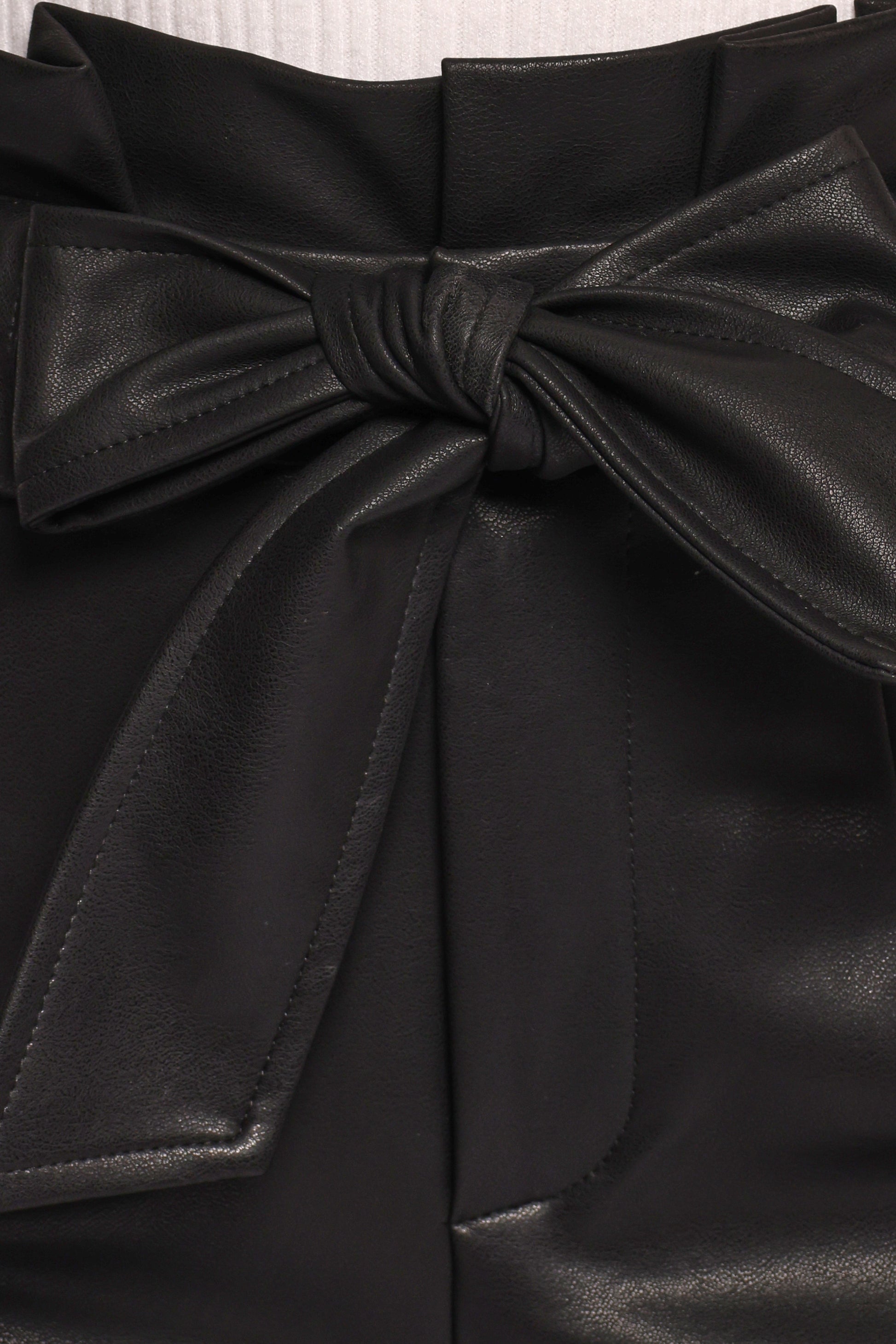 Kieran Faux Leather Pant - Black