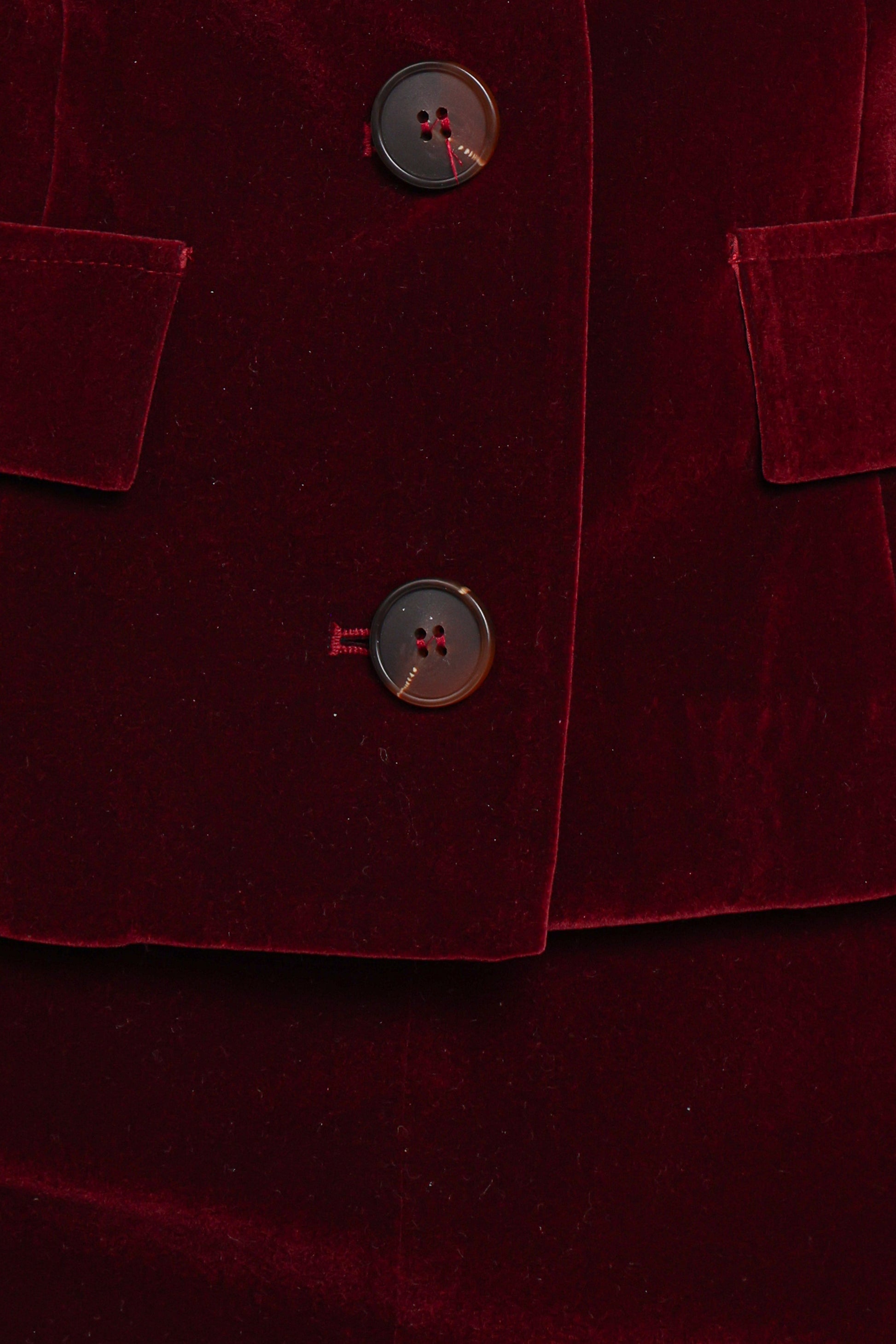 Lainey Velvet Mini Skirt - Burgundy