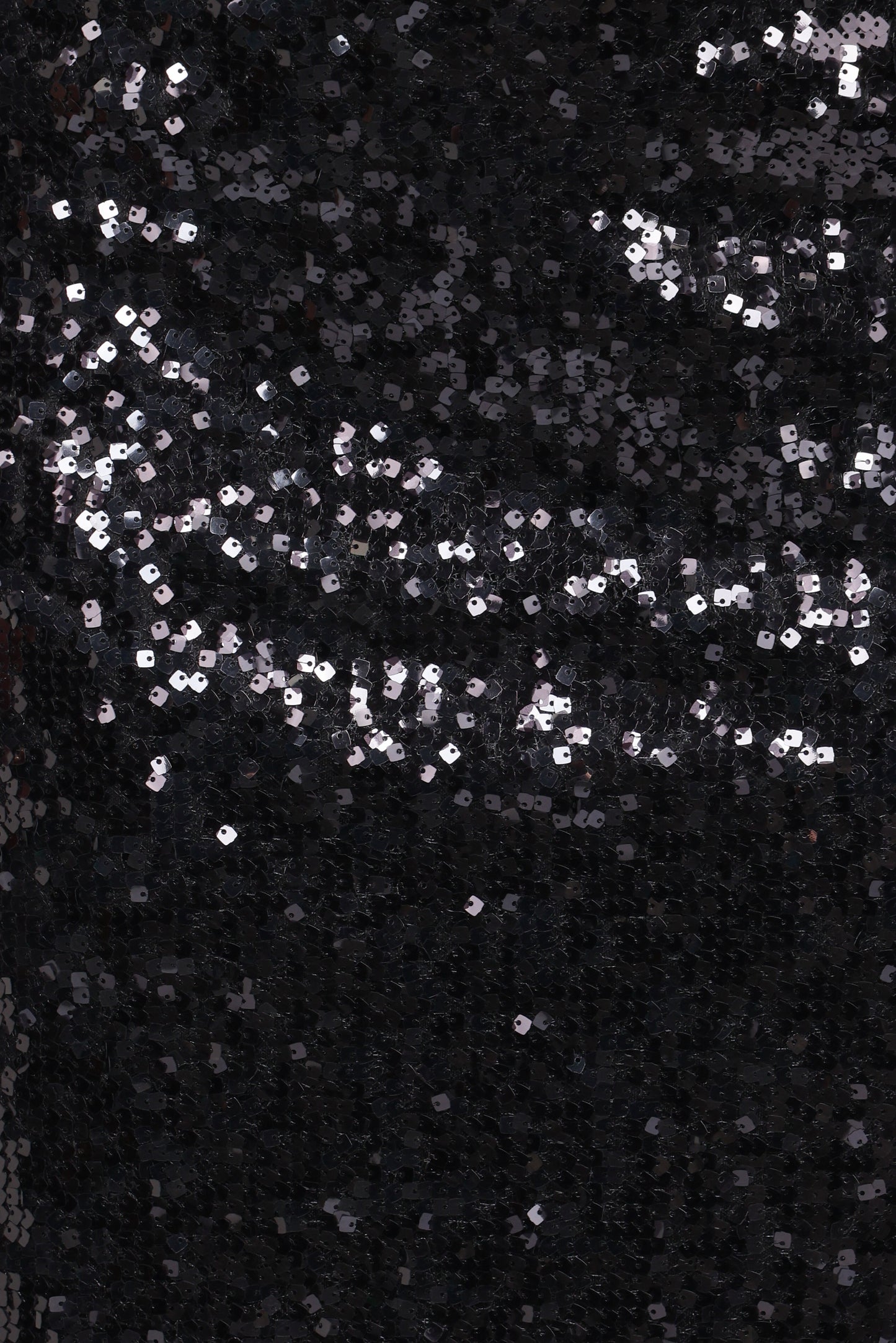 Lindsey Sequin Straight Midi Skirt - Black