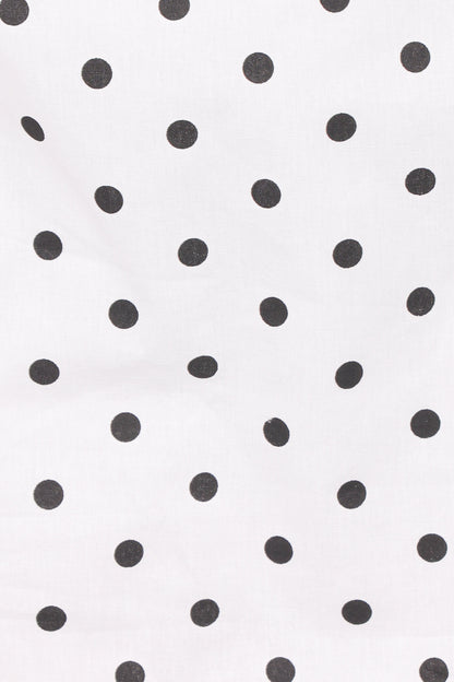 Luna Mini Skirt - White Polka Dot