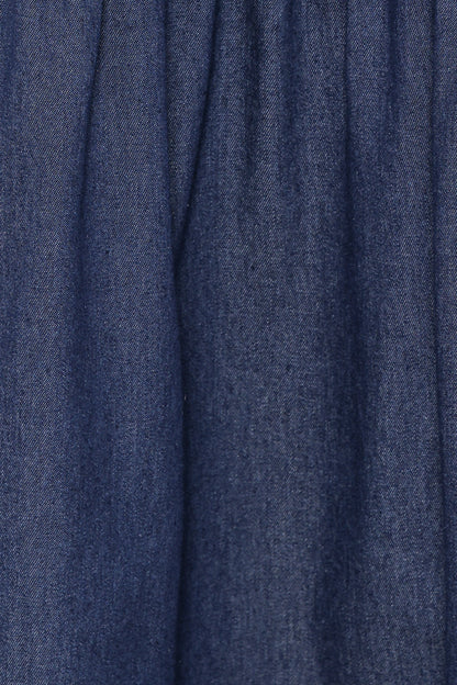 Meadow Midi Denim Skirt - Dark Wash