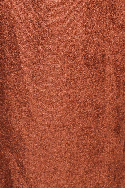 Riley Stretch Velvet Pant - Chocolate