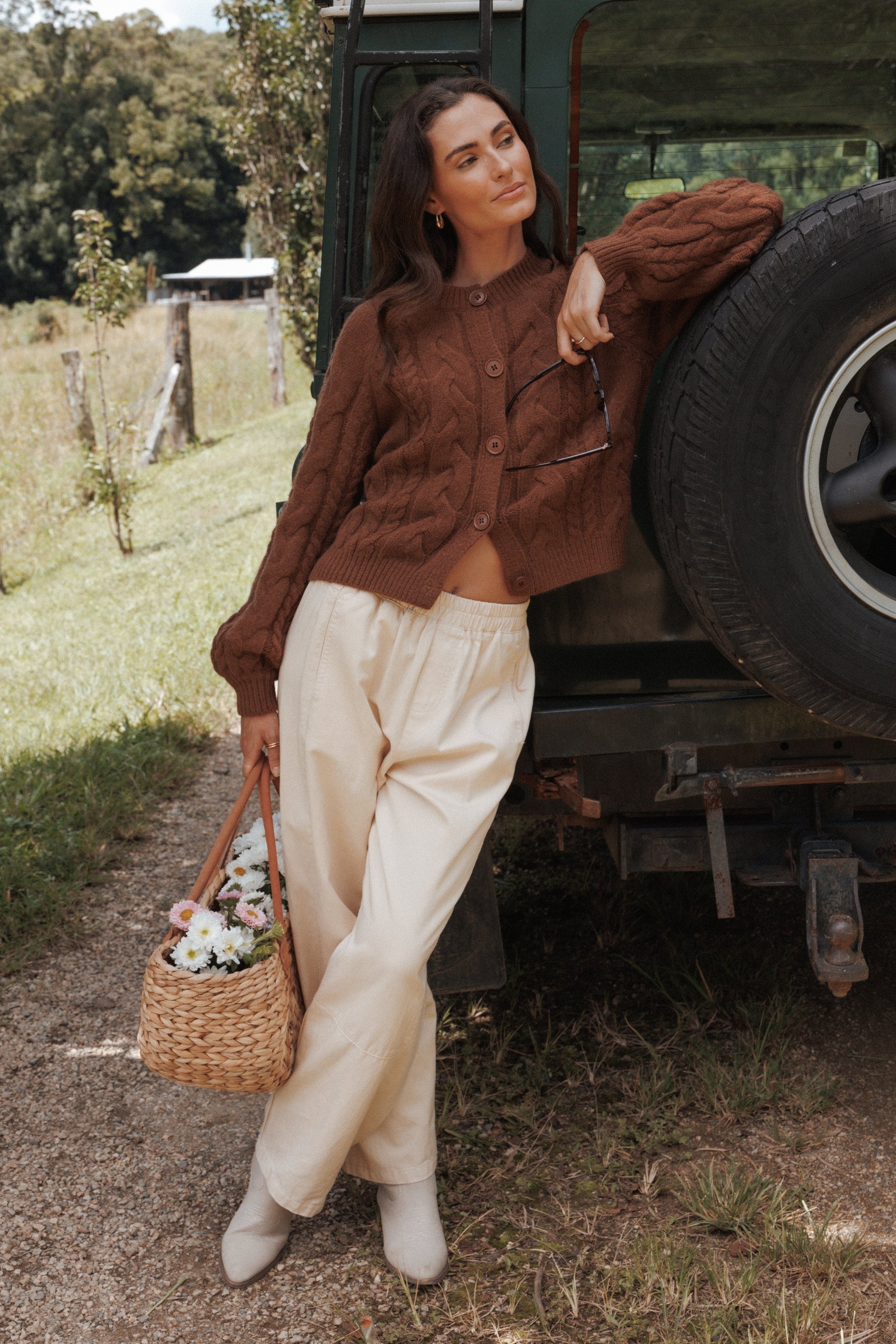 Sasha Barrel Jean - Ecru