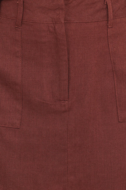 Shaw Mini Skort - Chocolate Brown