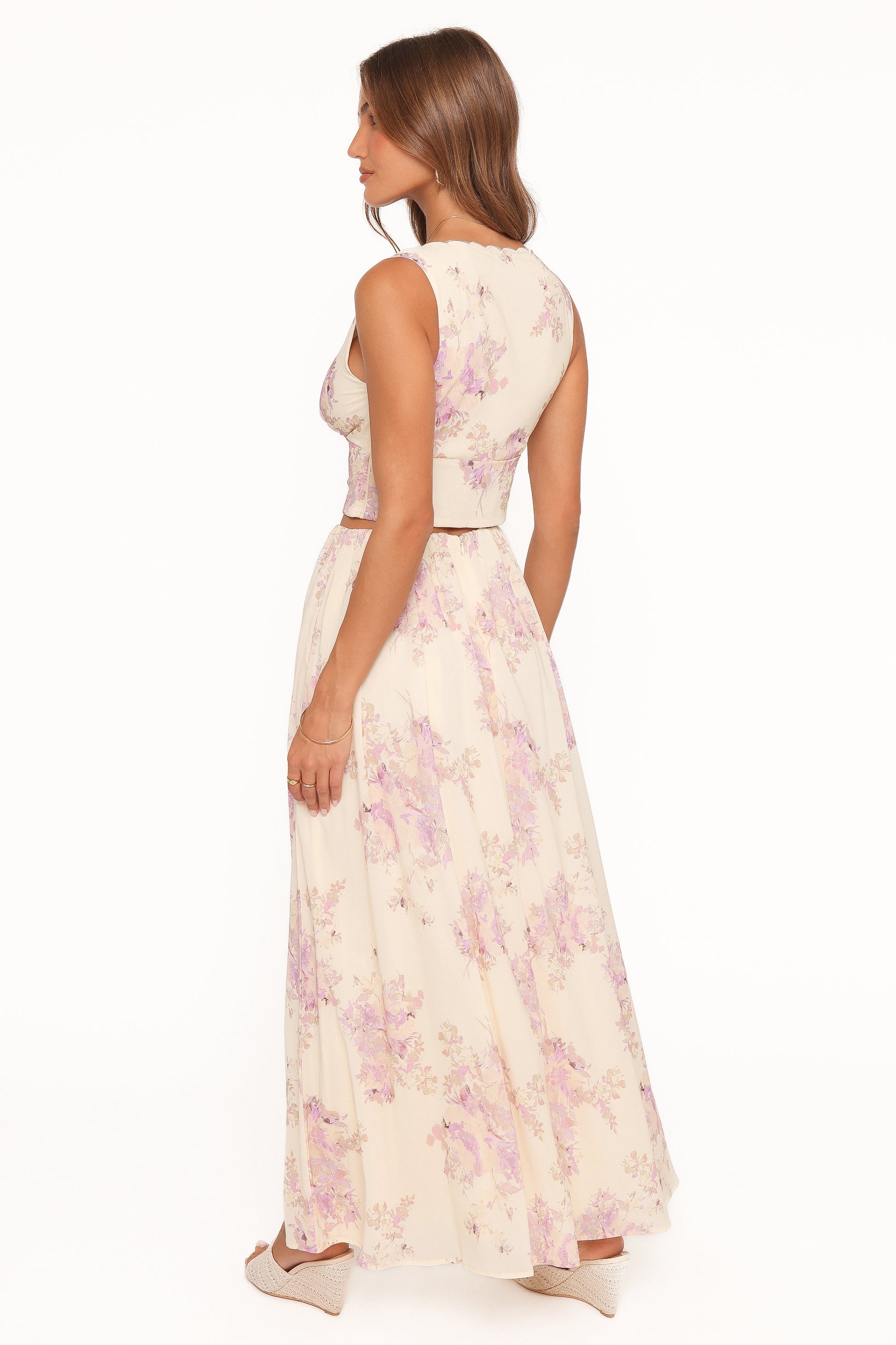 Tinsley Maxi Skirt - Lavender Floral