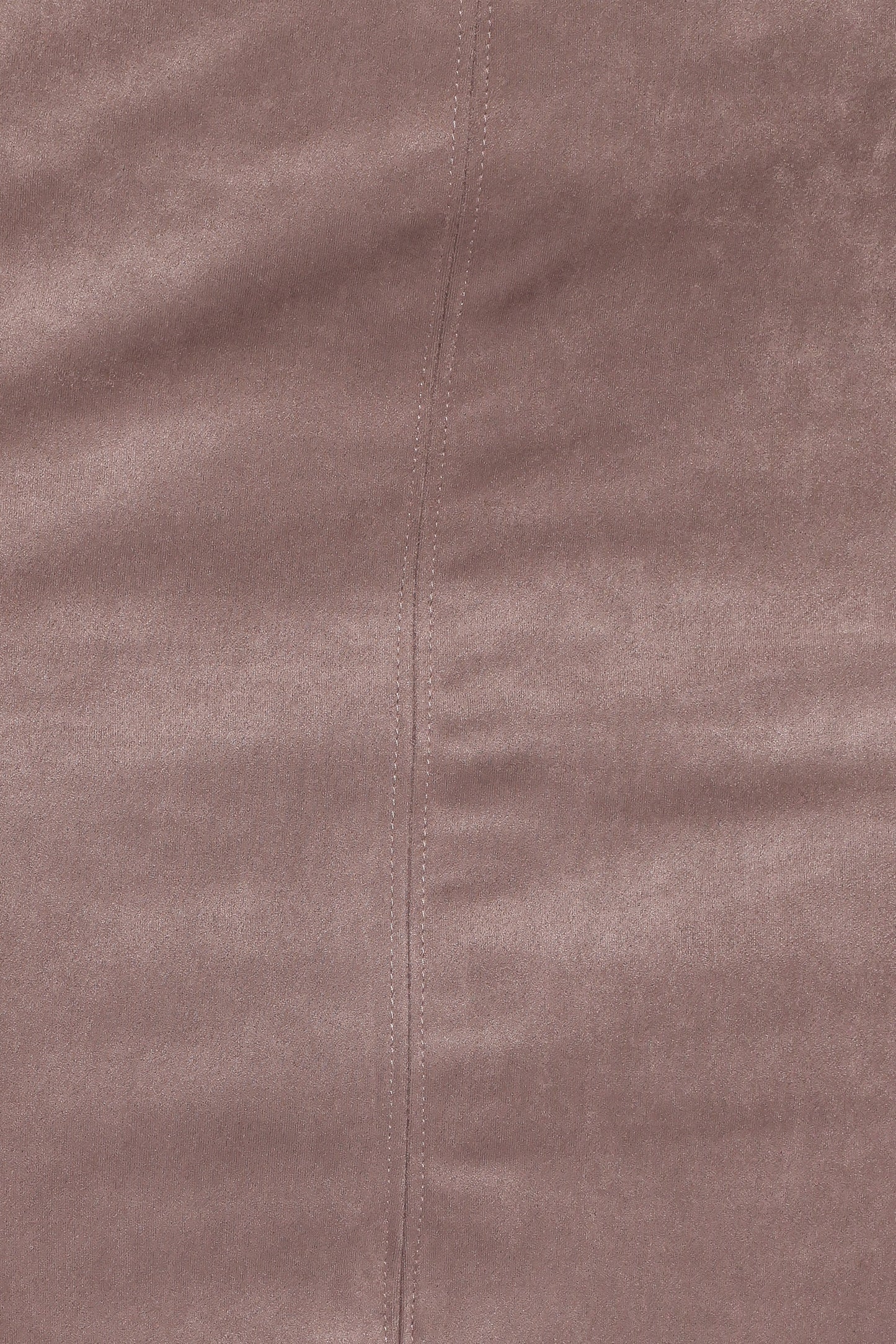 Una Suede Midi Skirt - Mushroom