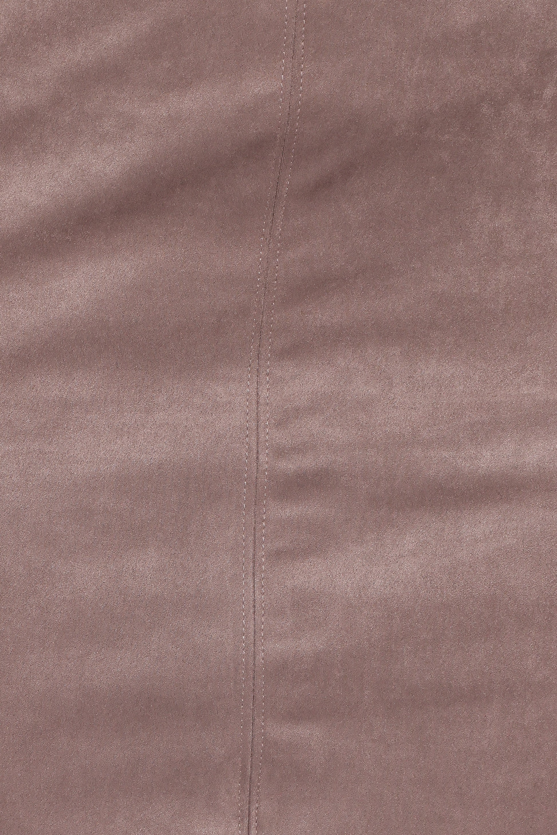 Una Suede Midi Skirt - Mushroom