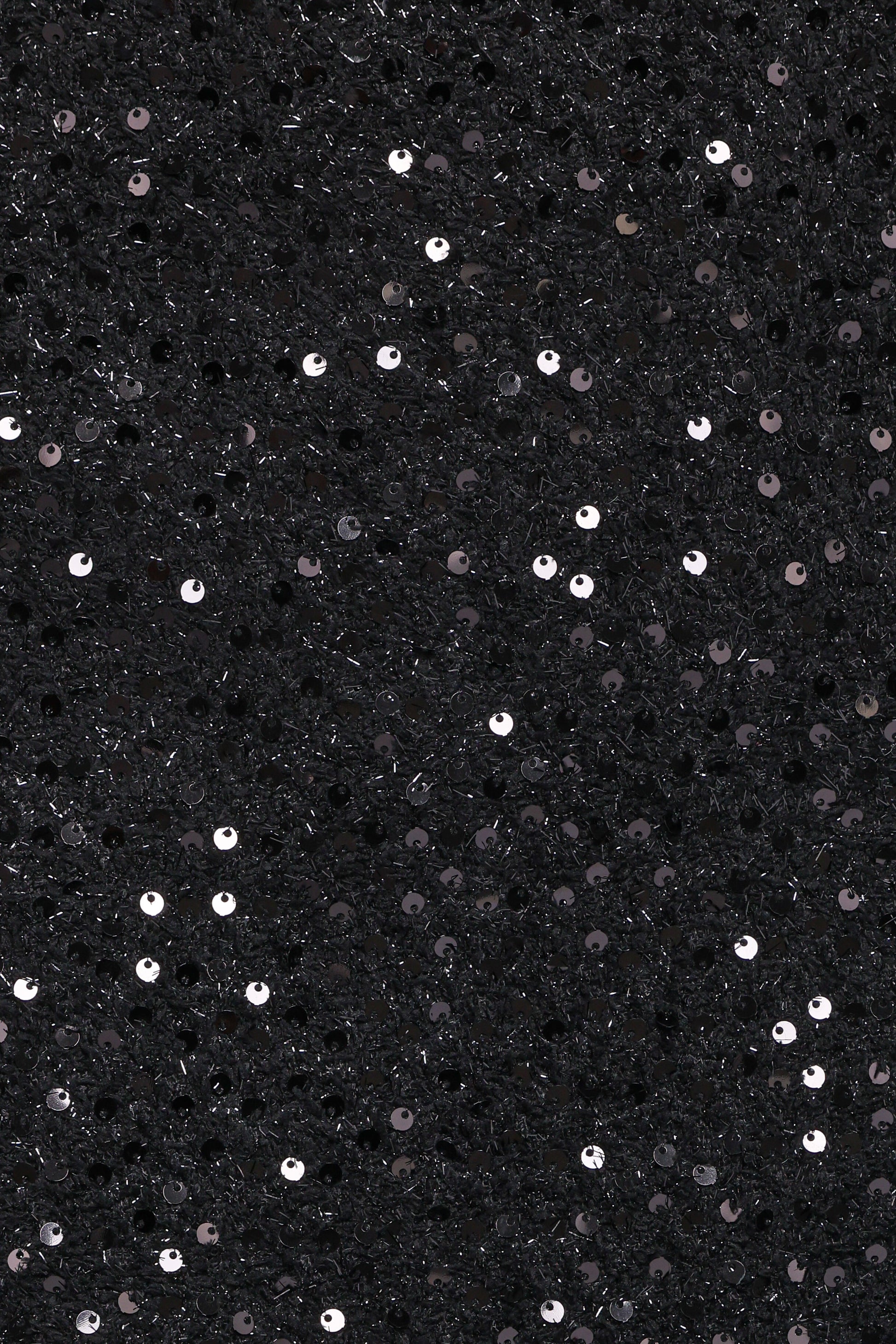 Valentina Tweed Sequins Mini Skirt - Black