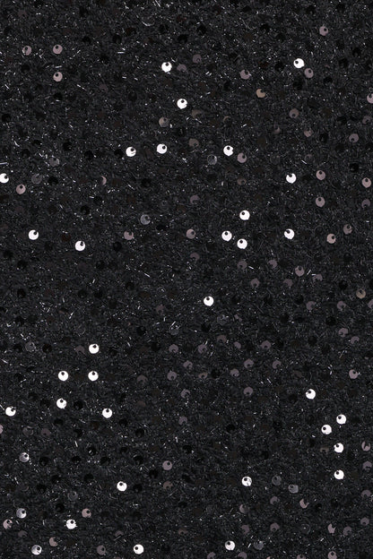 Valentina Tweed Sequins Mini Skirt - Black