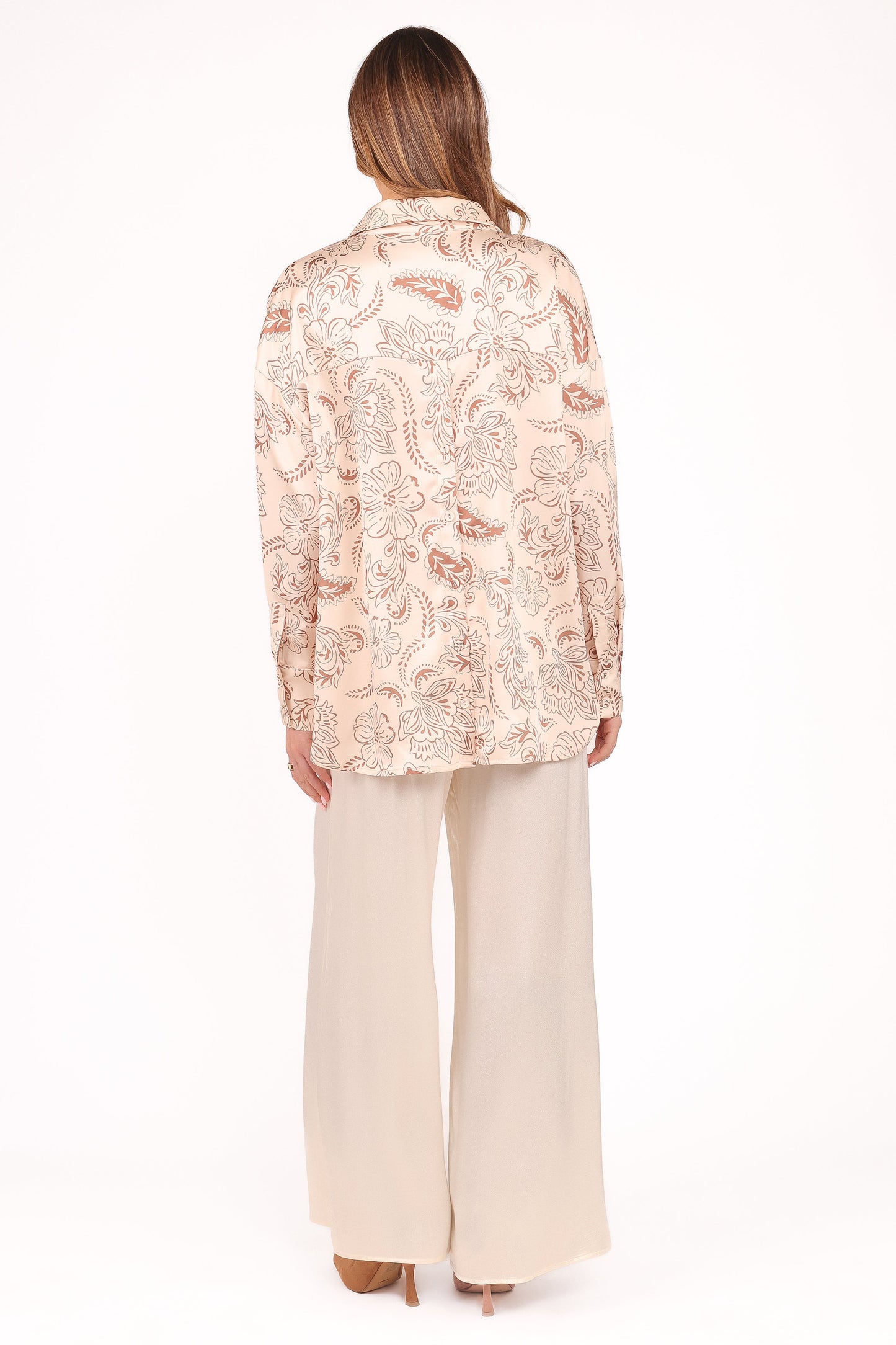 Valia Wide Leg Pant - Cream