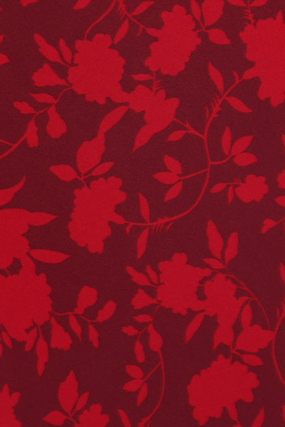 Velman Skirt - Burgundy Floral