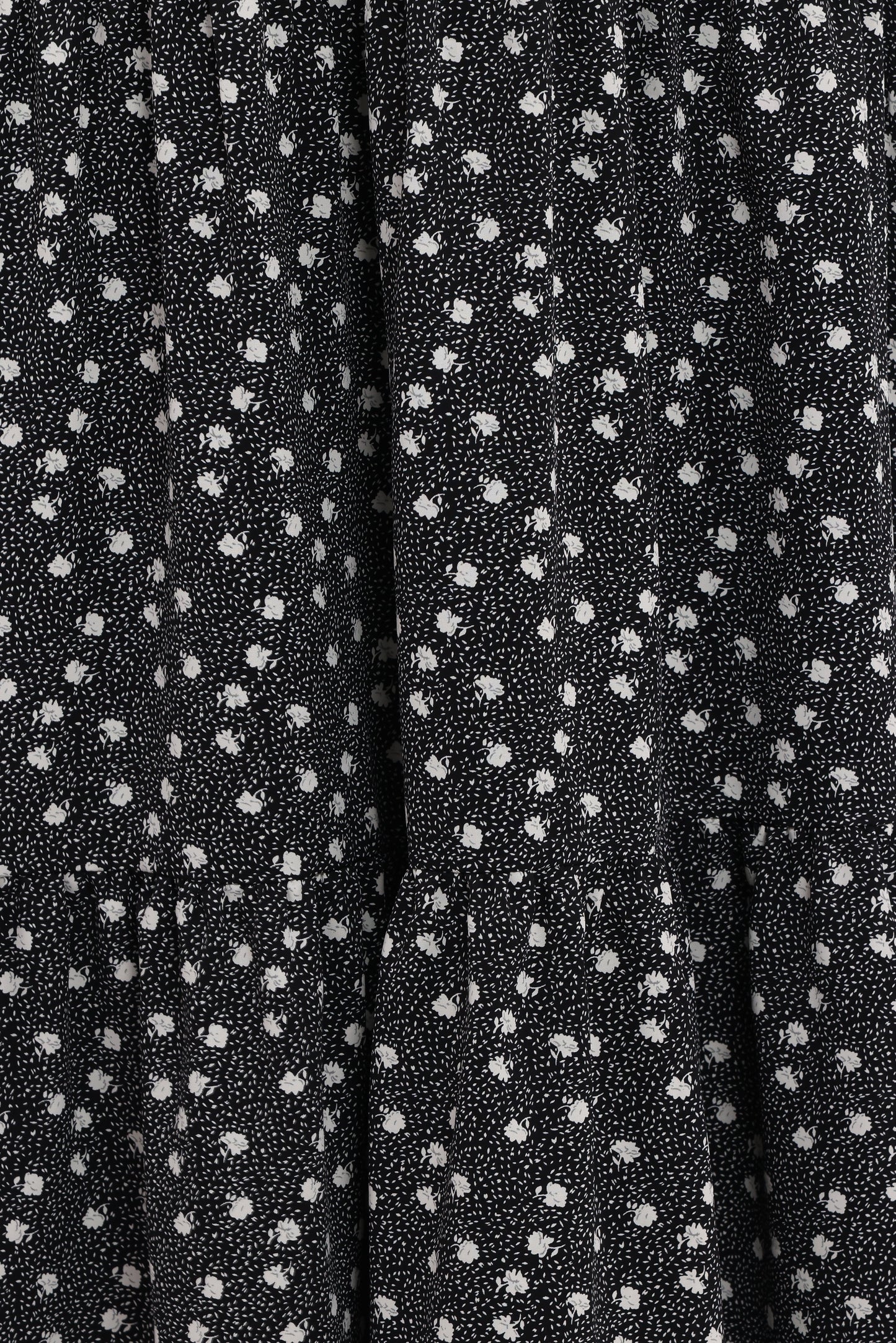 Vincent Tier Maxi Skirt - Black Floral