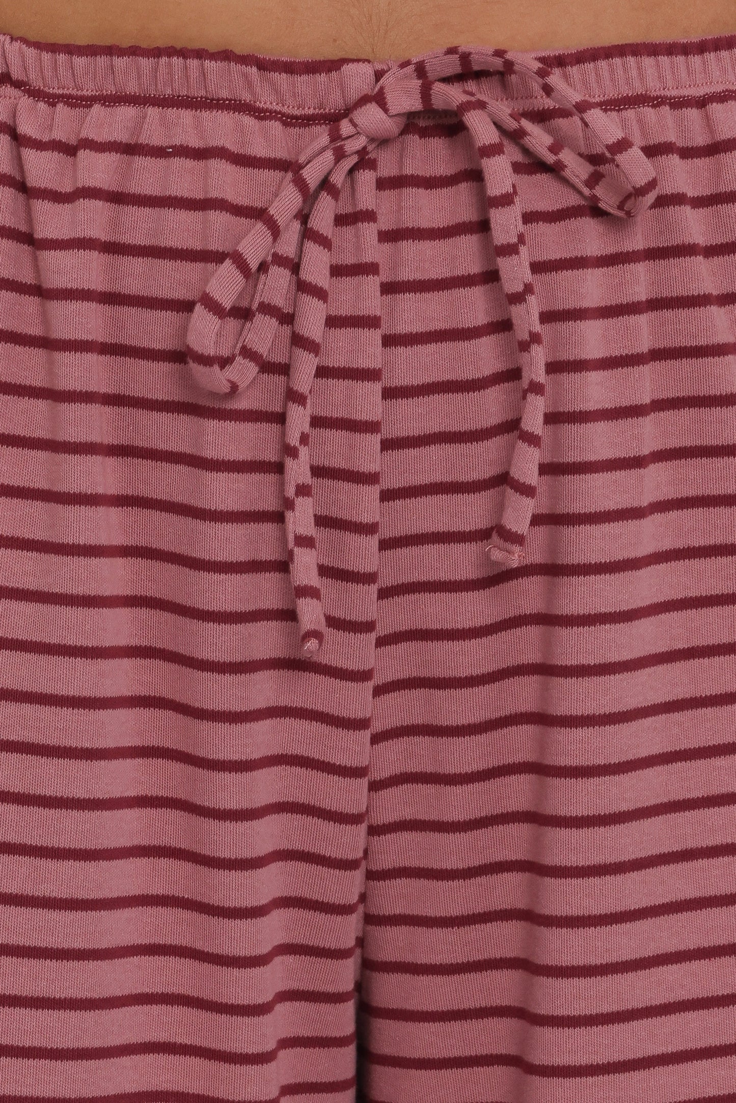Wilda Knit Pant - Pink Red Stripe