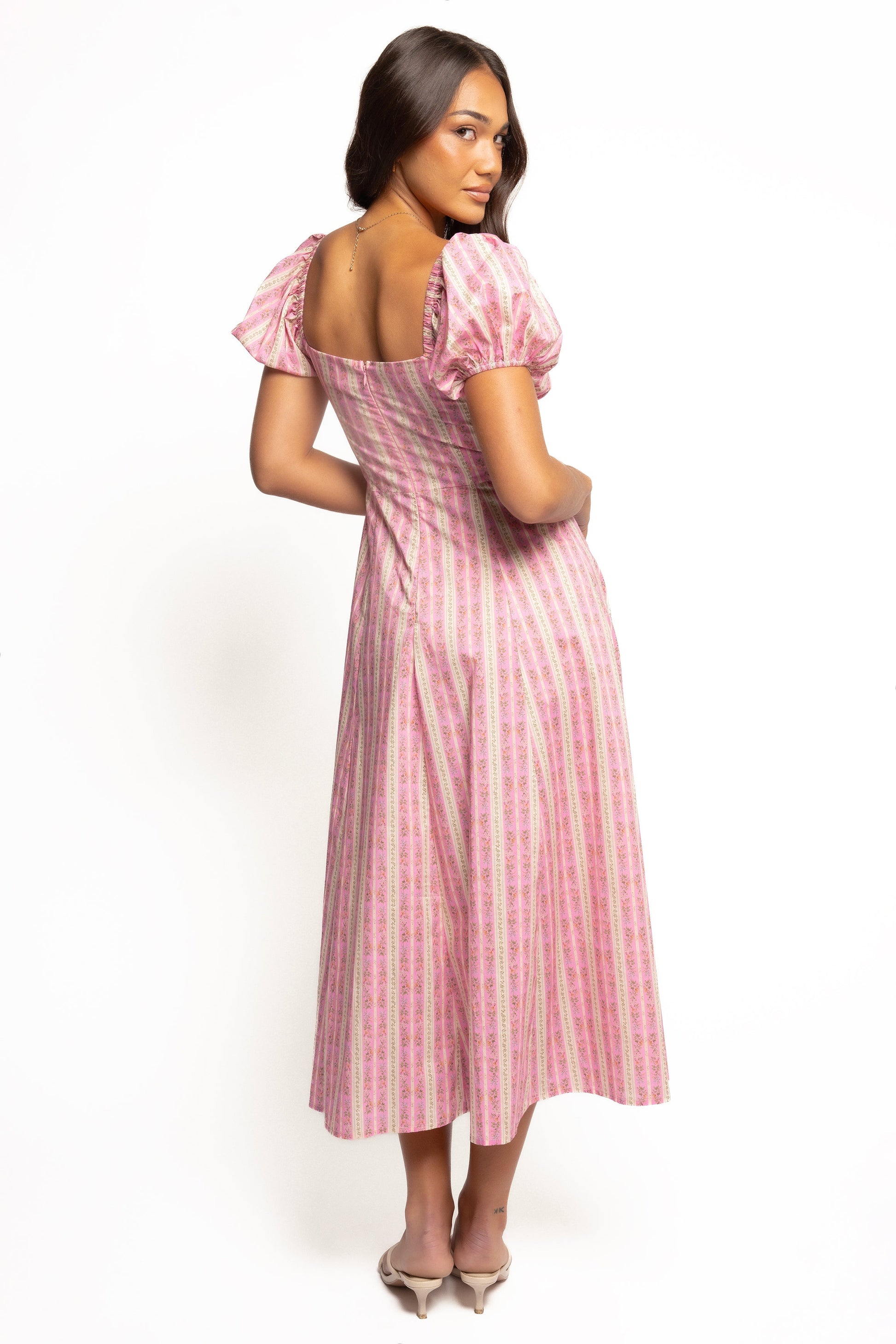 Amethyst Midi Dress - Pink