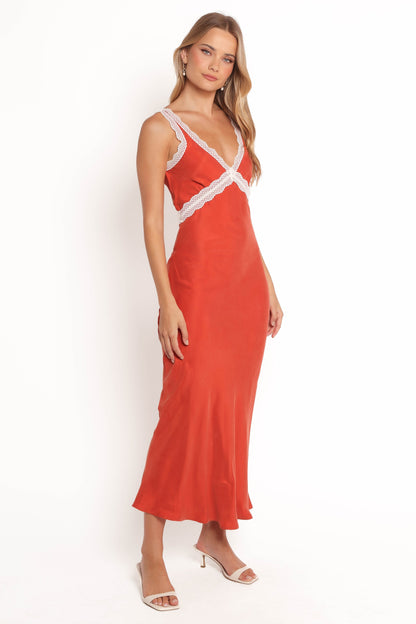 Andie Midi Dress - Blood Orange