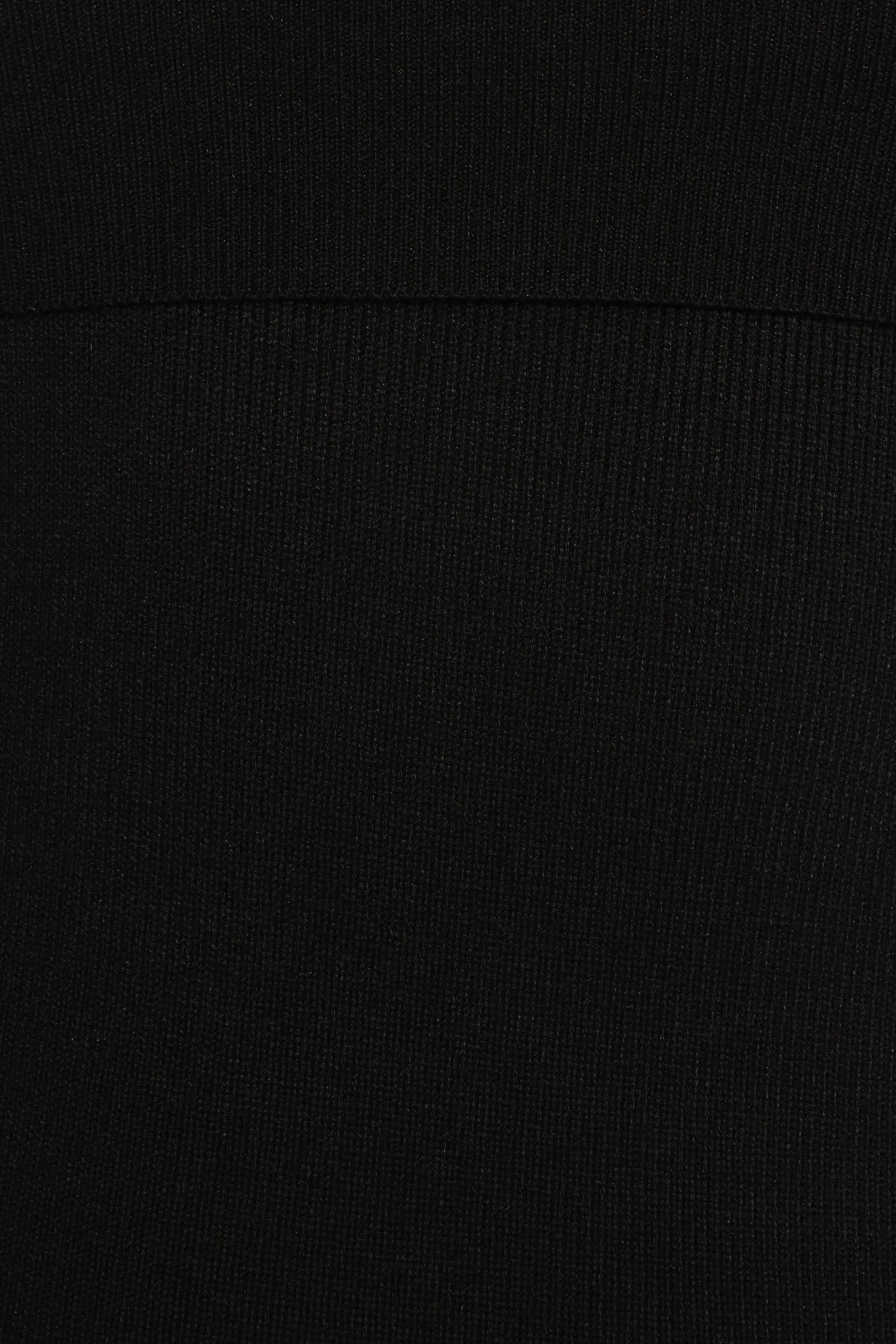 Archie Off the Shoulder Midi Dress - Black
