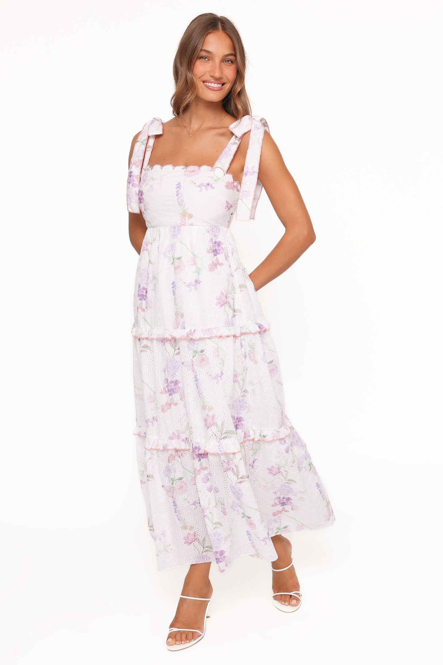 Aurelia Maxi Dress - Purple Floral