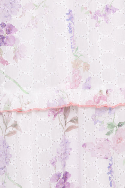 Aurelia Maxi Dress - Purple Floral