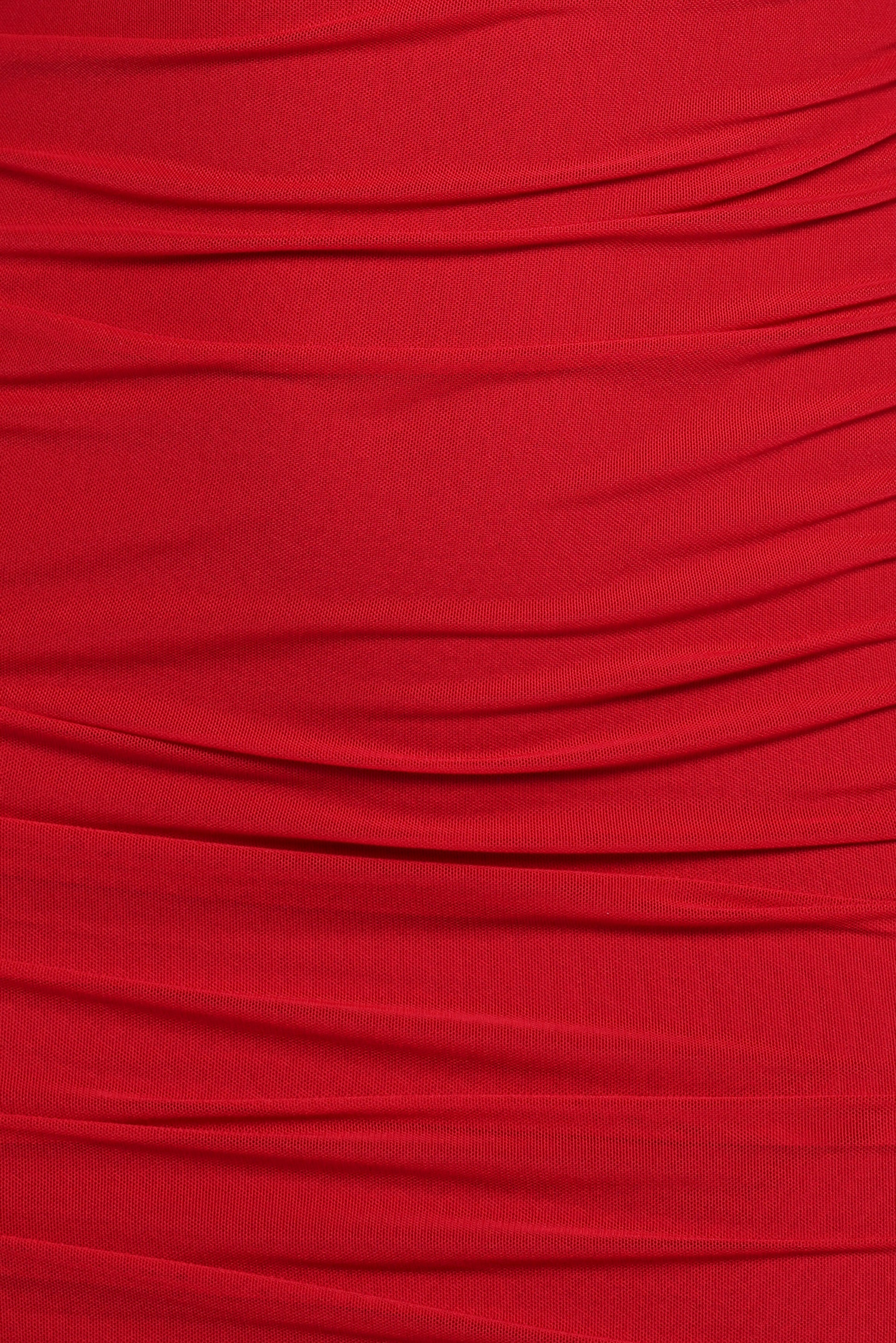 Austin Long Sleeve Mini Dress - Red
