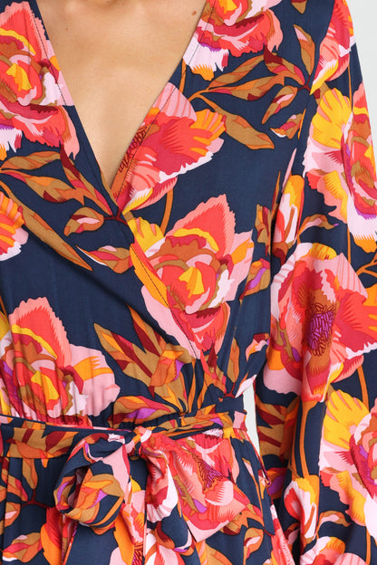 Balsa Dress - Navy Floral