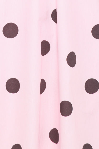 Bertine Mini Dress - Pink Polka Dot