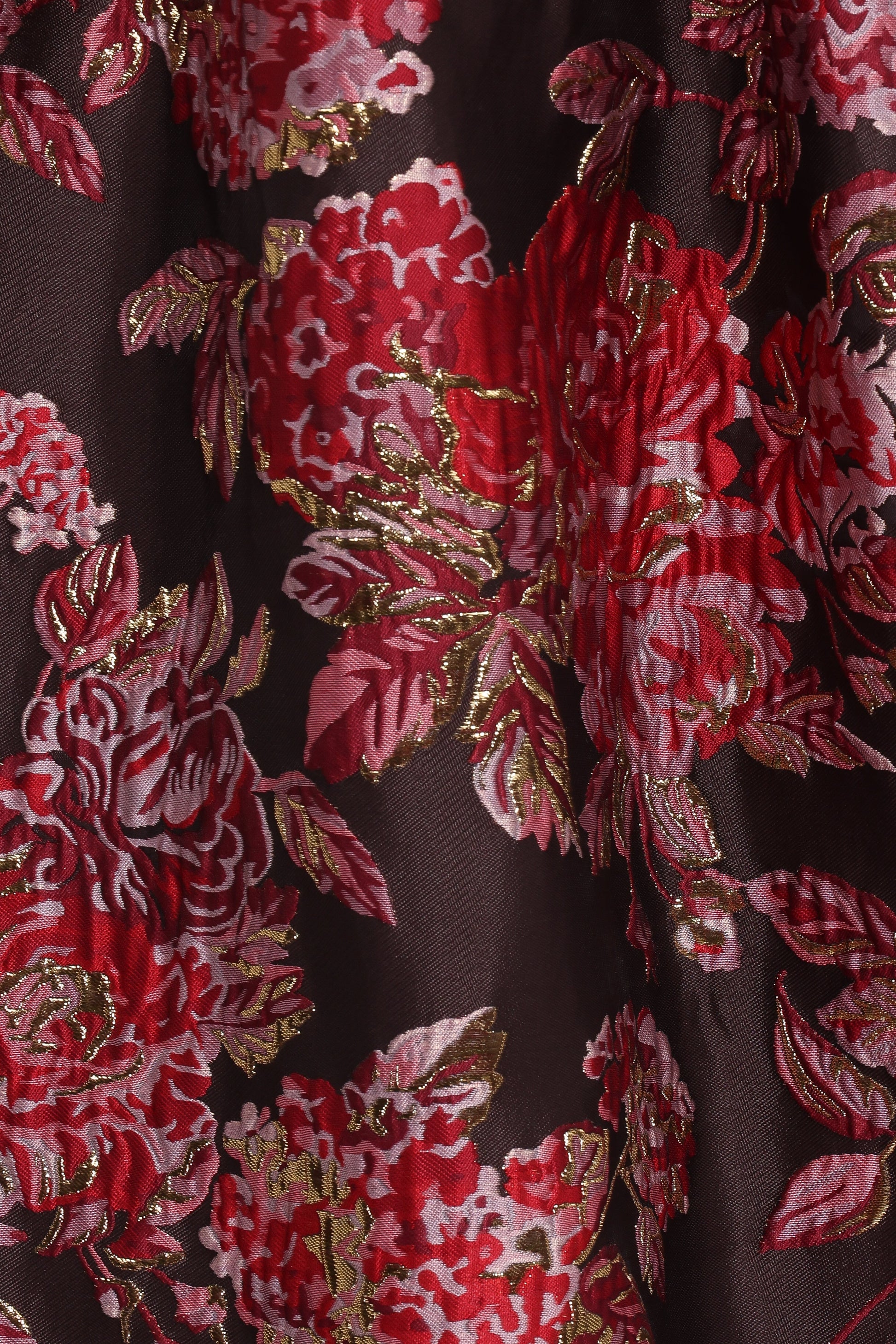 Betina Bow Front Maxi Dress - Brown Floral