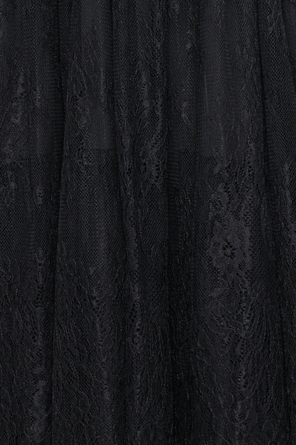 Bloom Strapless Maxi Dress - Black Lace