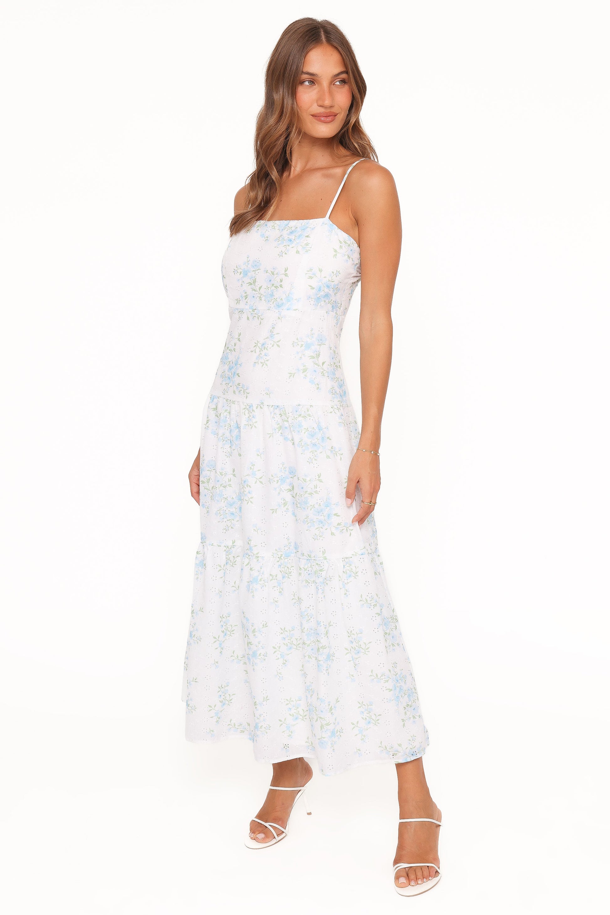 Botanique Midi Dress - Blue Floral