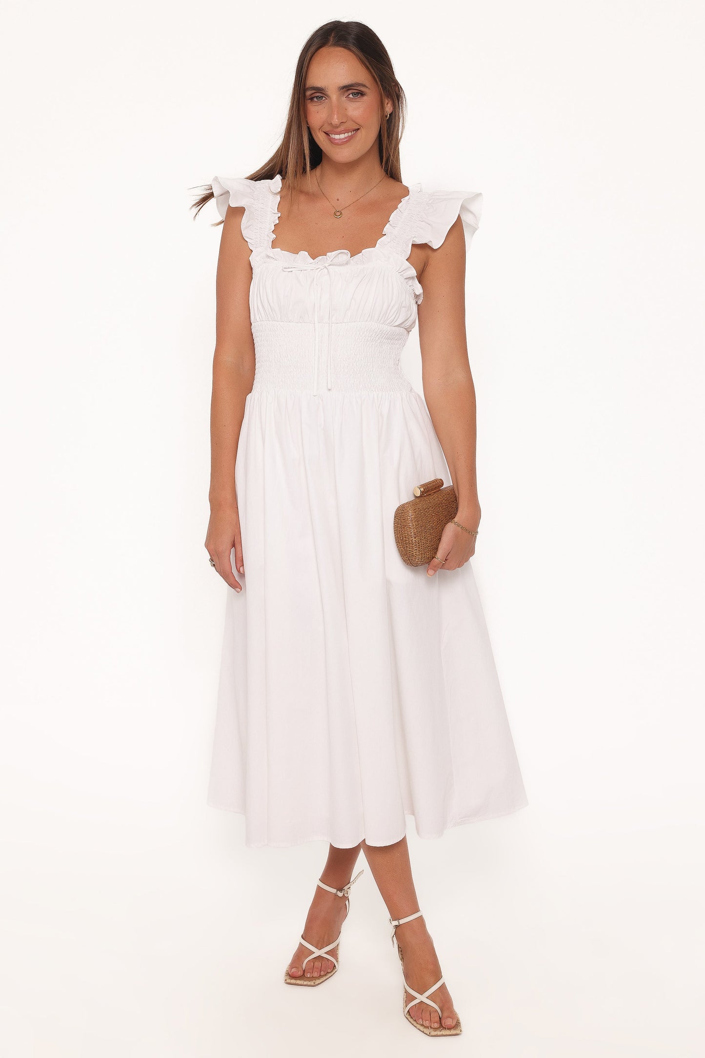 Bronte Midi Dress - White