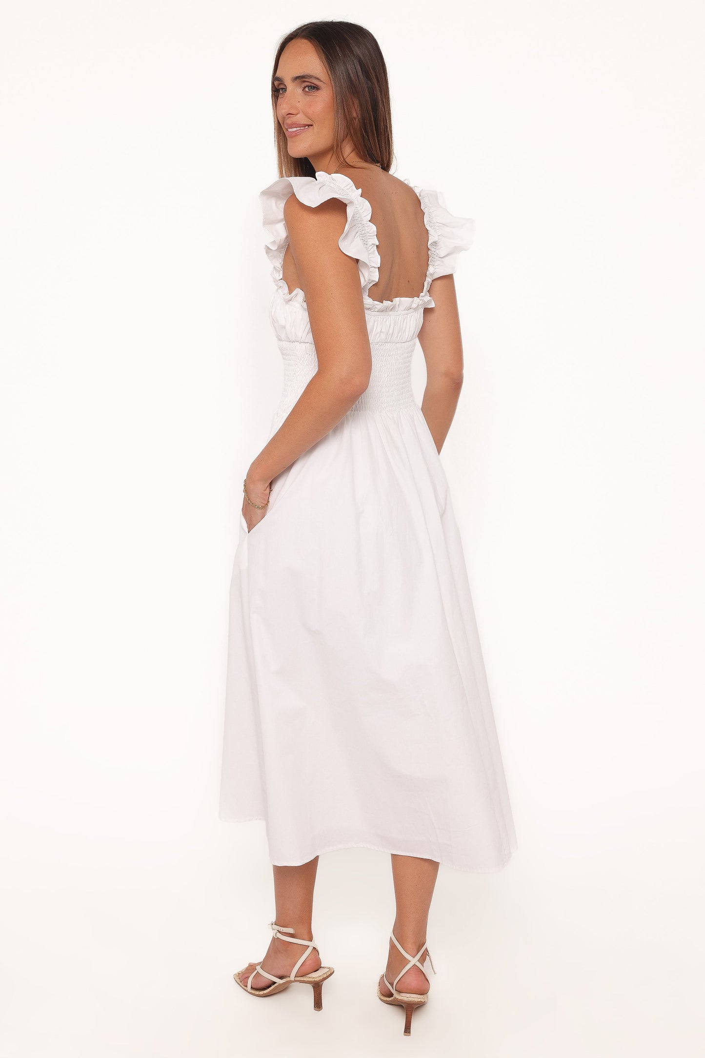 Bronte Midi Dress - White