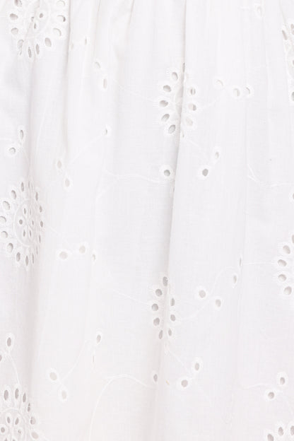 Camila Open Back Mini Dress - White