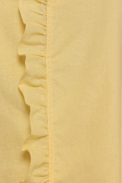 Cassandra Ruffle Mini Dress - Butter Yellow