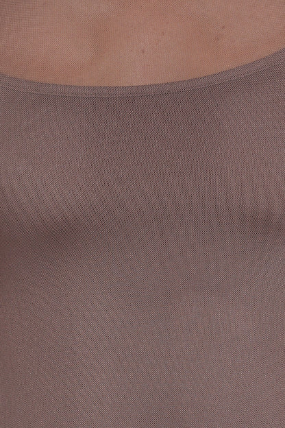 Charice Midi Dress - Brown
