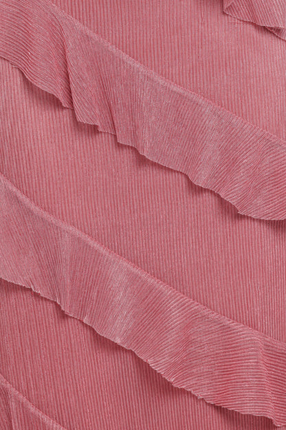 Ciao Ruffles Maxi Dress - Pink