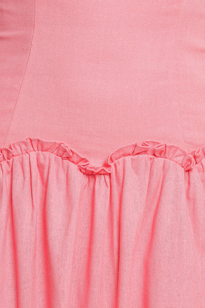 Clover Midi Dress - Pink