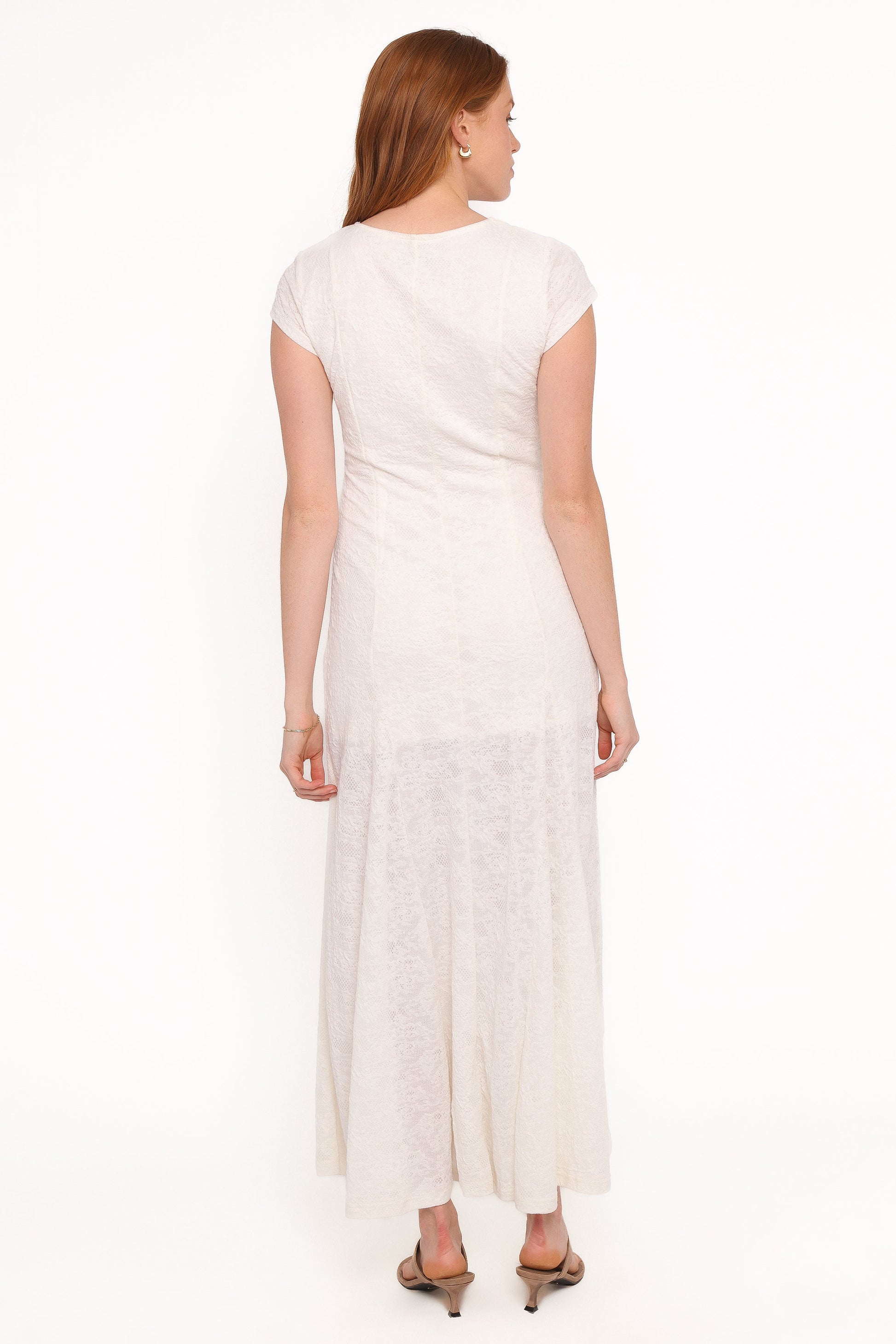 Constance Lace Maxi Dress - White