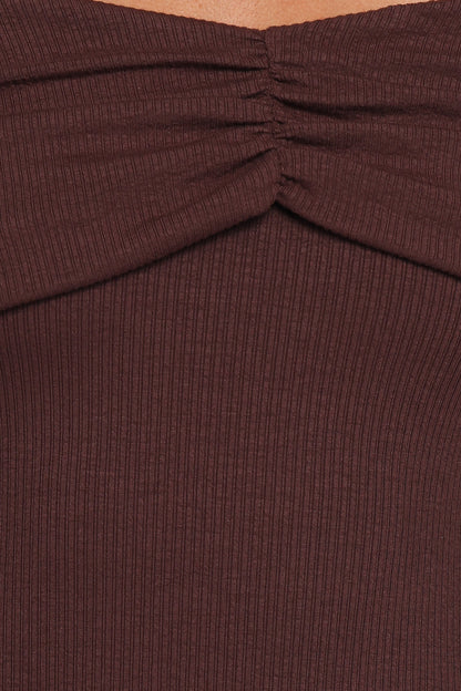 Danica Mini Dress - Chocolate Brown