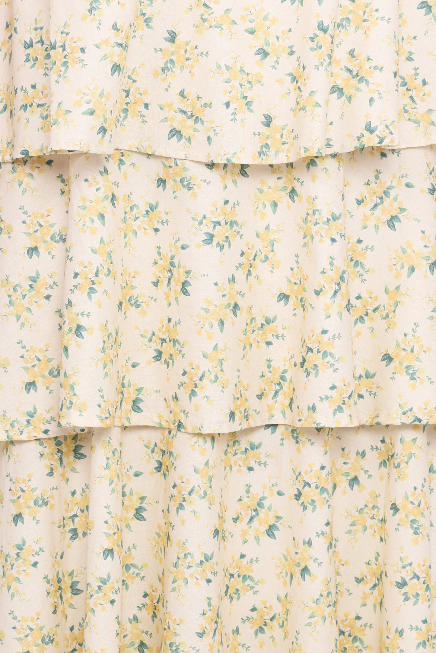 Darlia Halterneck Maxi Dress - Yellow Floral