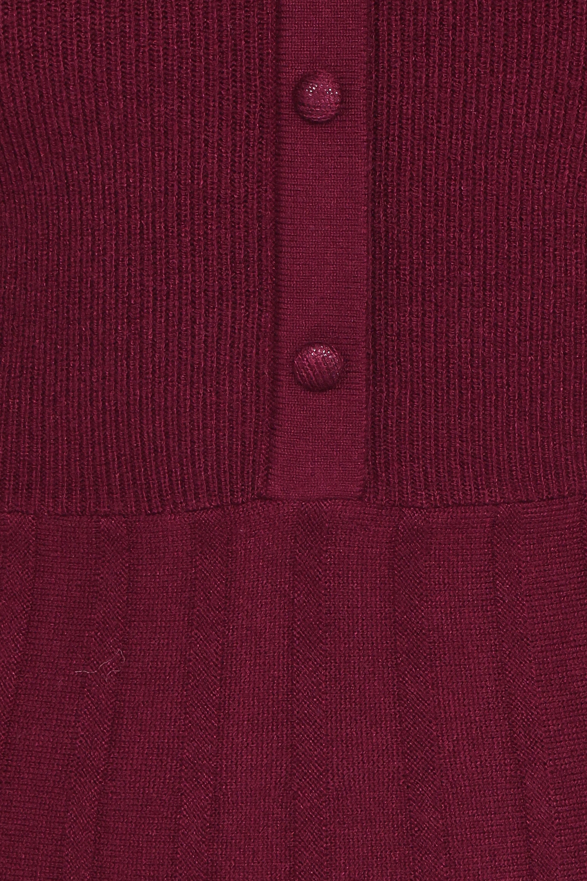 Darlina Long Sleeve Mini Dress - Burgundy