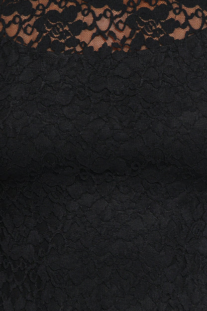 Davina Long Sleeve Midi Dress - Black
