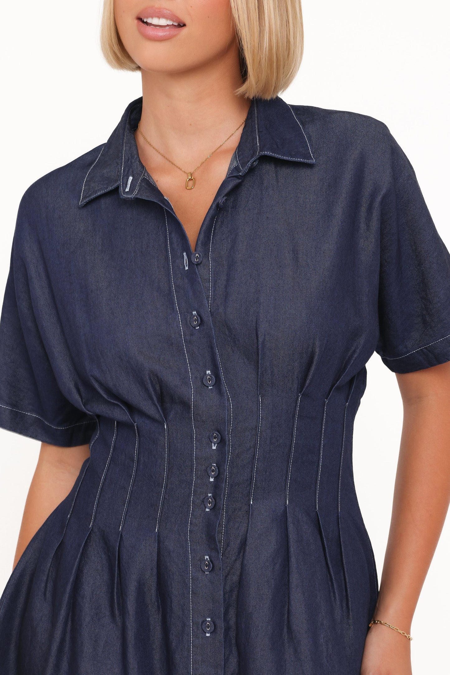 Davine Mini Dress - Blue
