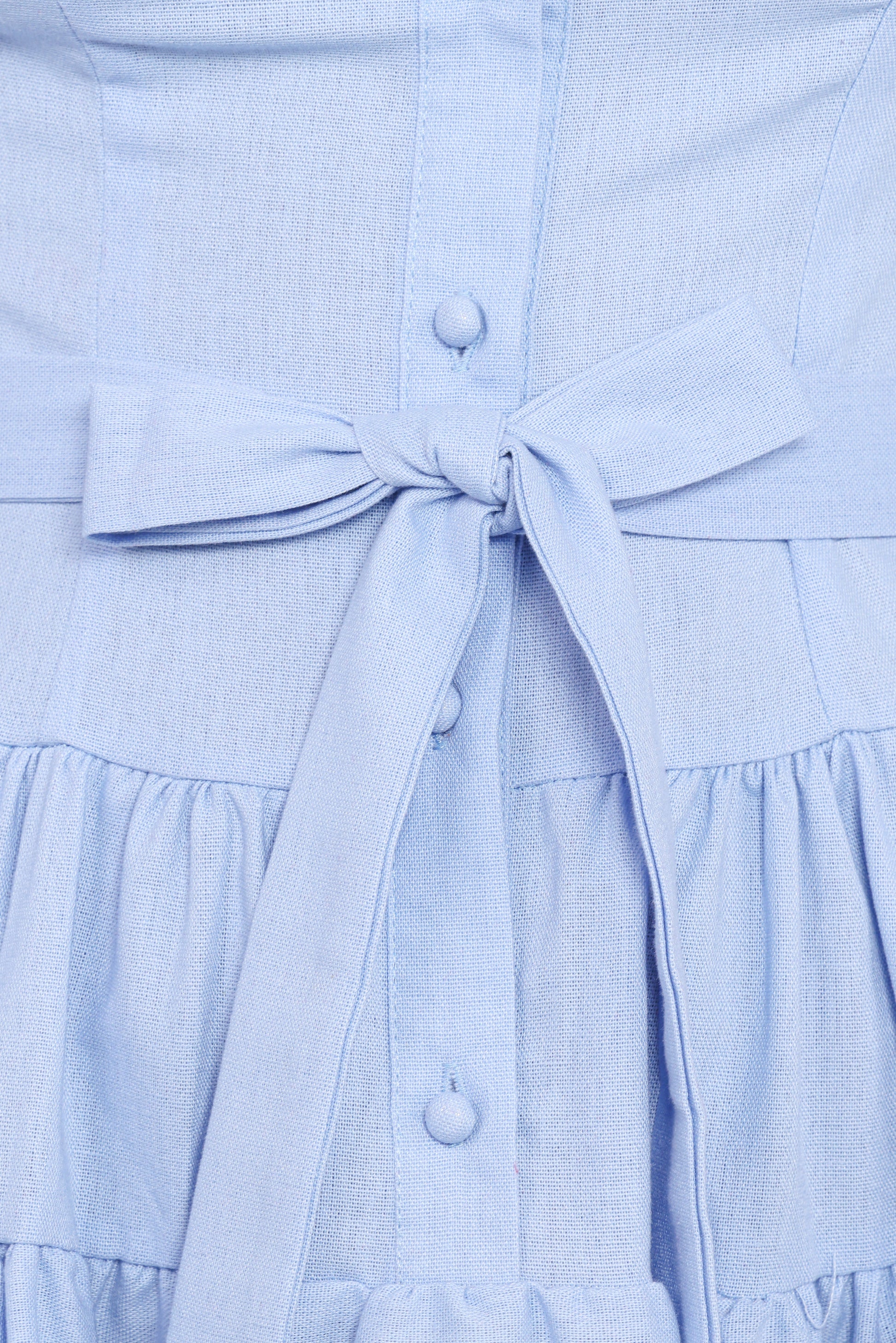 Diantha Long Sleeve Mini Dress - Blue
