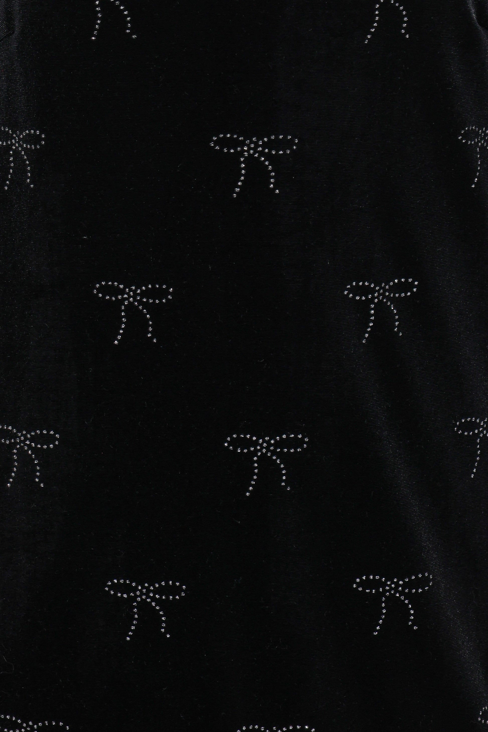 Eileen Mini Dress - Black Velvet