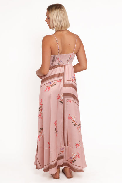 Elanor Maxi Dress - Pink Cocoa