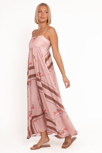 Elanor Maxi Dress - Pink Cocoa