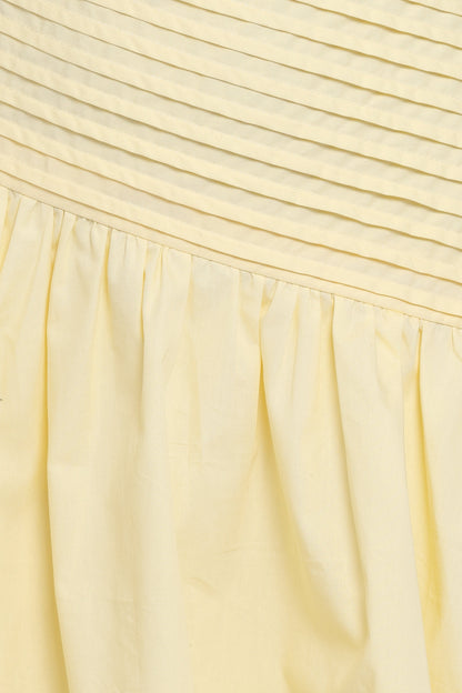 Elaria Off Shoulder Mini Dress - Butter Yellow