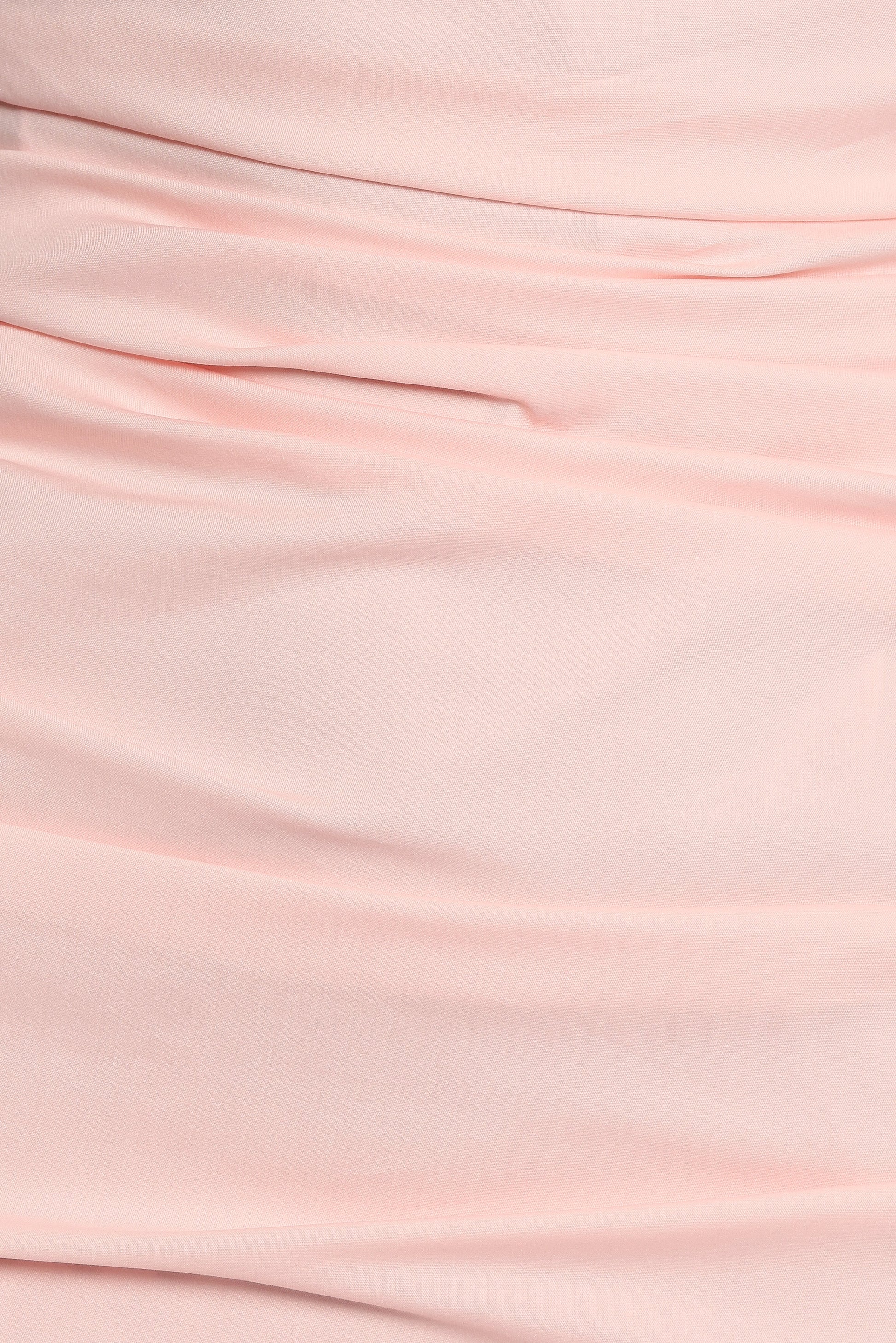 Eliya One Shoulder Frill Maxi Dress - Ballet Pink